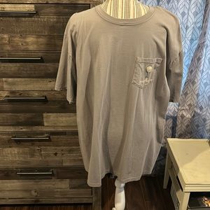 Barley Brand 100% Pima Cotton Men’s Gray T-Shirt, Made in USA- Size XL